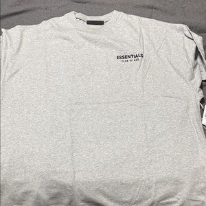 Essentials Gray Short Sleeve Tee